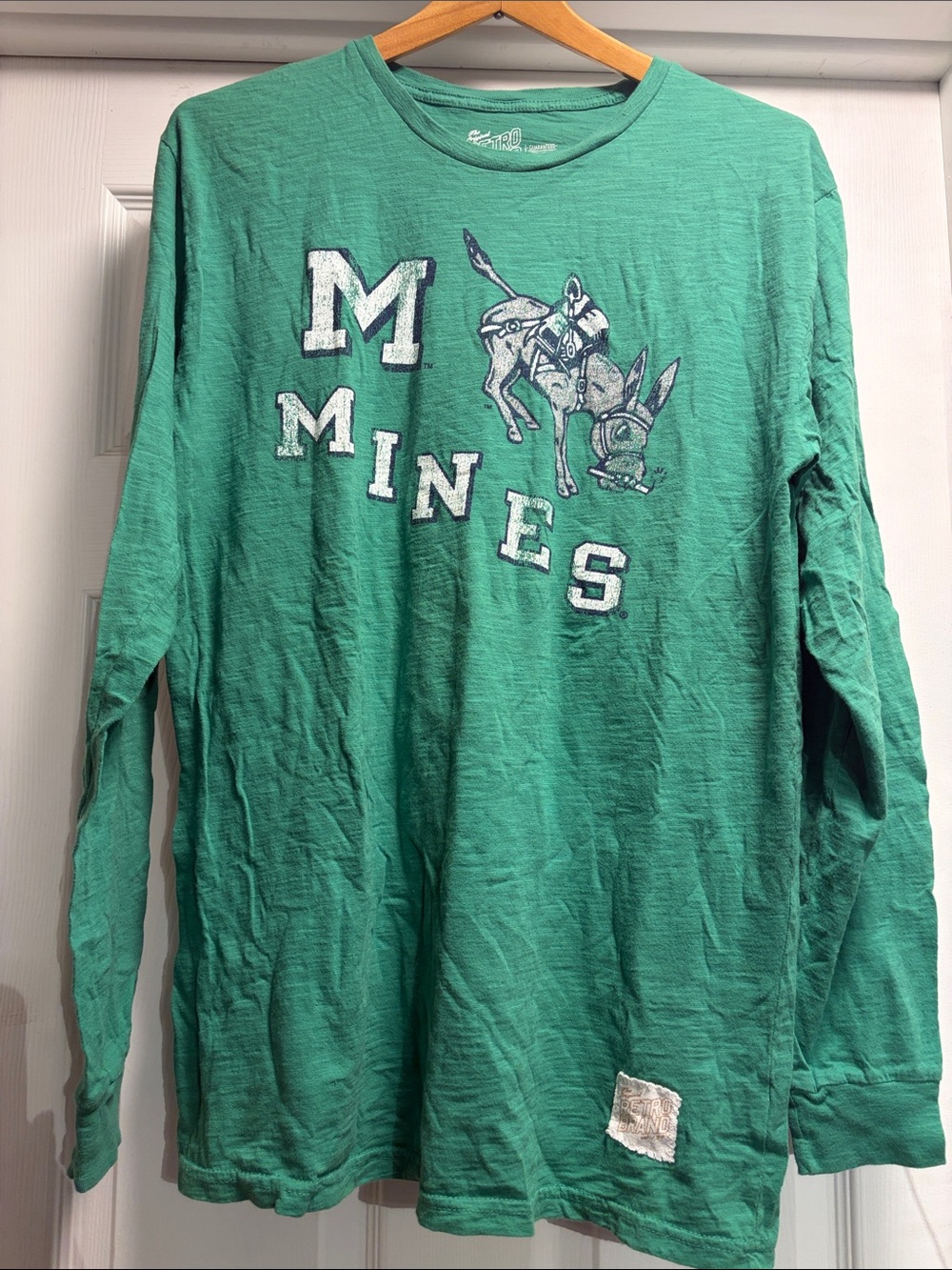 Original Retro Brand CO School of Mines LS Tee size L